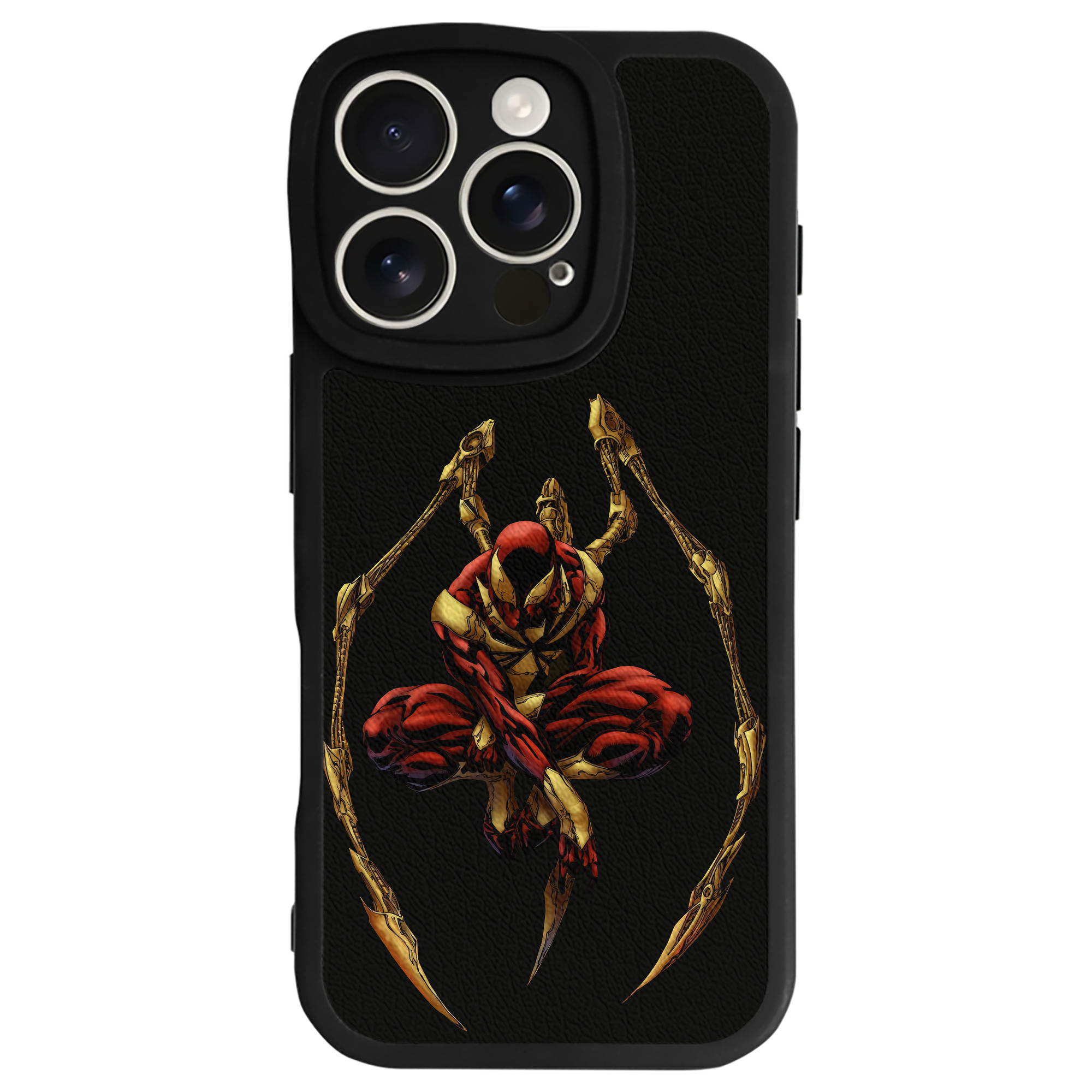 （画像用） Spider Man スパイダーマン 【iPhone 16シリーズ対応】シリコンスマホケース（レザー調） 材質：シリコン